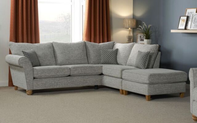 Aurora Fabric 2 Corner 1 Right Hand Facing Chaise Standard Back Sofa - poltronesofà at ScS