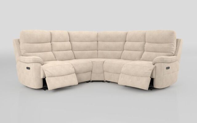 Ossett 2 Corner 2 Power Sofa with Head Tilt - poltronesofà at ScS