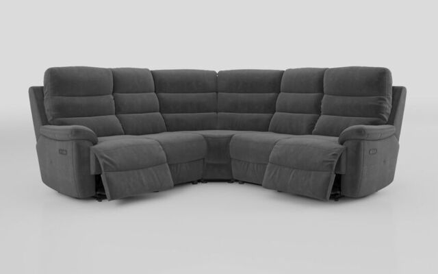 Ossett 2 Corner 2 Power Sofa with Head Tilt  - poltronesofà at ScS