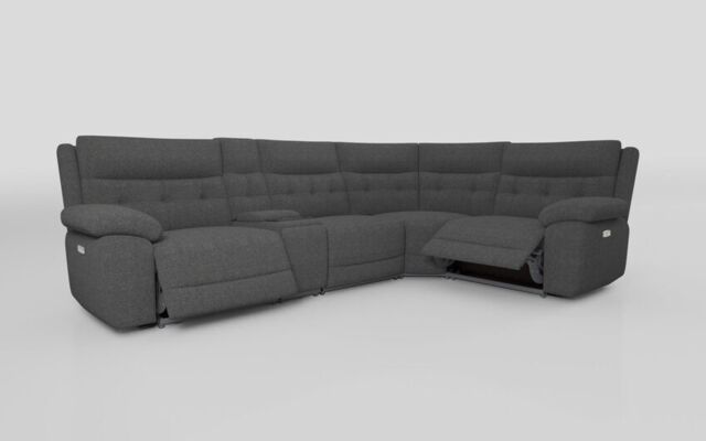 Belford 3 Corner 1 Power Recliner with Media Unit and Power Head Tilt - poltronesofà at ScS