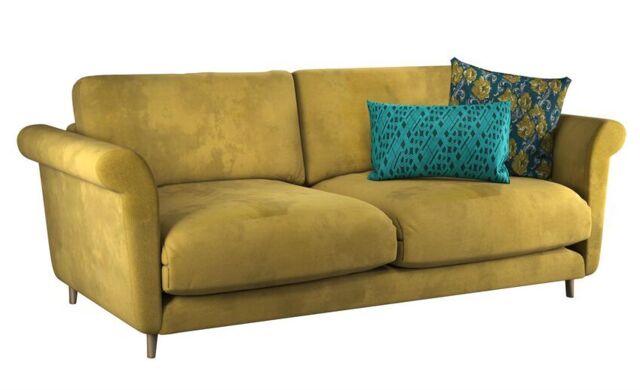 Green LLB Carnaby Fabric 3 Seater Sofa