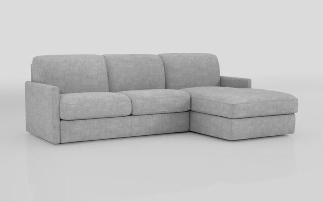 Barete Slim Arm 4 Seater Sofa Bed with Right Hand Facing Large Lounger - poltronesofà at ScS