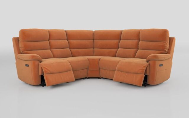 Ossett 2 Corner 2 Power Sofa with Head Tilt - poltronesofà at ScS