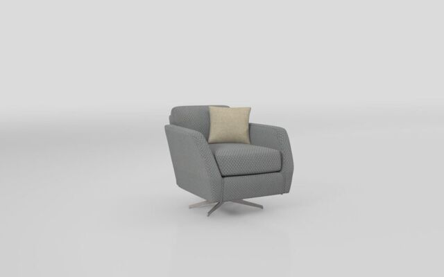 Aurora Fabric Pattern Low Swivel Chair  - poltronesofà at ScS