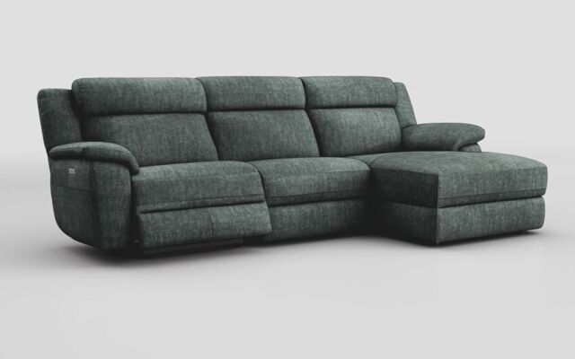 Sarsina 3 Seater Sofa Left Hand Facing Power & Right Hand Facing Lounger with Head Tilt - poltronesofà at ScS
