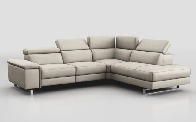 Viserba 3 Corner 2 Sofa with Right Hand Facing Chaise & Manual Head Tilt - poltronesofà at ScS