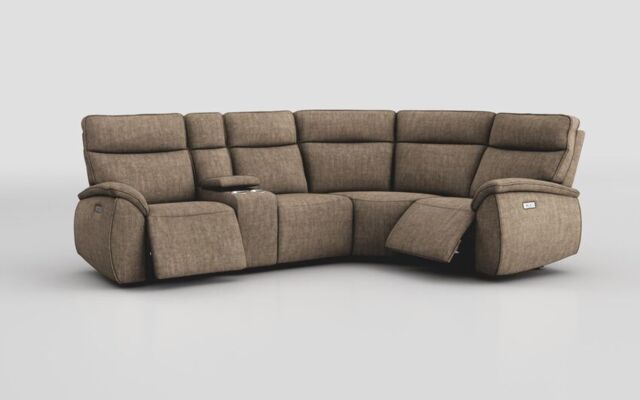 Solara 2 Corner 1 Power with Regular Storage Console - poltronesofà at ScS