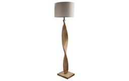 ScS Living Tuscany Brown Floor Lamp with Cream Shade