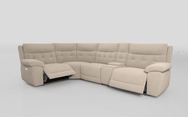 Belford 1 Corner 3 Power Recliner Sofa with Console and Power Head Tilt - poltronesofà at ScS