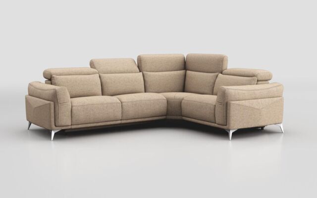 Gattolino 2 Corner 1 Static Sofa with Manual Head Tilt - poltronesofà at ScS