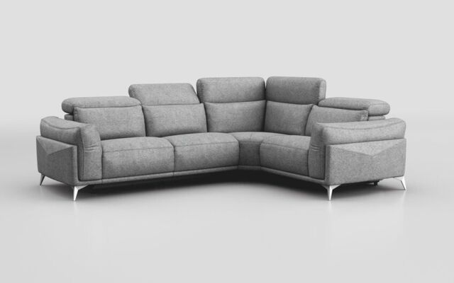Gattolino 2 Corner 1 Static Sofa with Manual Head Tilt - poltronesofà at ScS