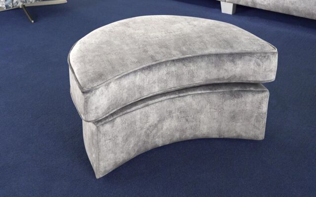 Living Esme Fabric Large Twister Footstool - poltronesofà at ScS