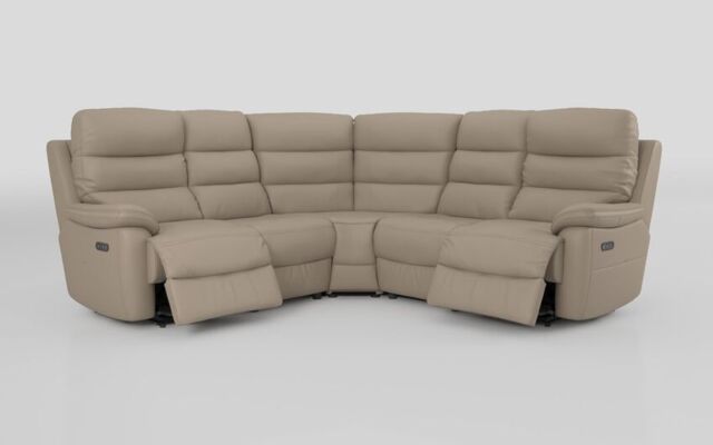 Ossett 2 Corner 2 Power Sofa with Head Tilt - poltronesofà at ScS