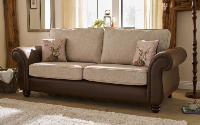 ScS Living Amble Fabric 3 Seater Standard Back Sofa