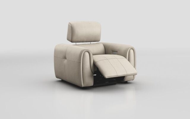 Serra Power Recliner Chair with Power Head Tilt  - poltronesofà at ScS