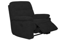 La-Z-Boy Black Alabama Fabric Manual Recliner Chair