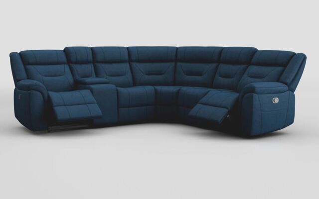 Adstock Power Recliner Chair with Power Head Tilt, Lumbar, Massage, Audio, Heat & LED Lights - poltronesofà at ScS