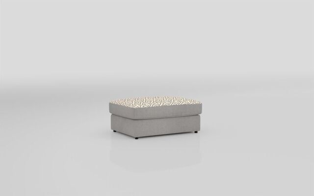 Aspen Fabric Pattern Top Banquette Footstool  - poltronesofà at ScS