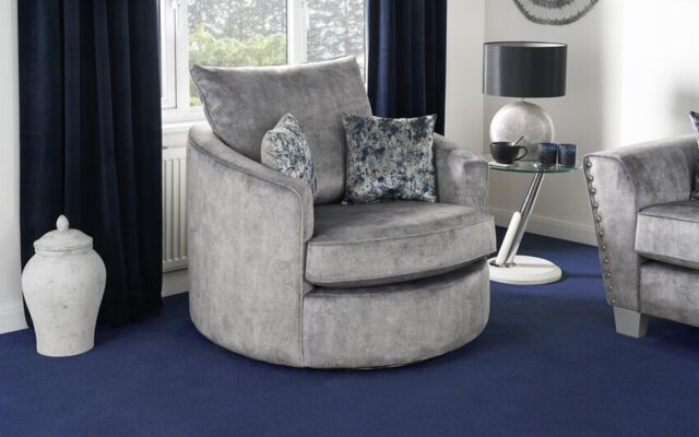 Living Esme Fabric Twister Chair  - poltronesofà at ScS