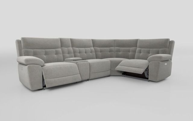 Belford 3 Corner 1 Power Recliner with Media Unit and Power Head Tilt - poltronesofà at ScS