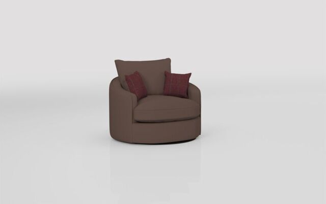Theo Fabric Large Twister Chair  - poltronesofà at ScS