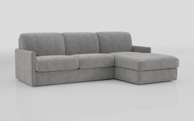 Barete Slim Arm 4 Seater Sofa Bed with Right Hand Facing Large Lounger - poltronesofà at ScS