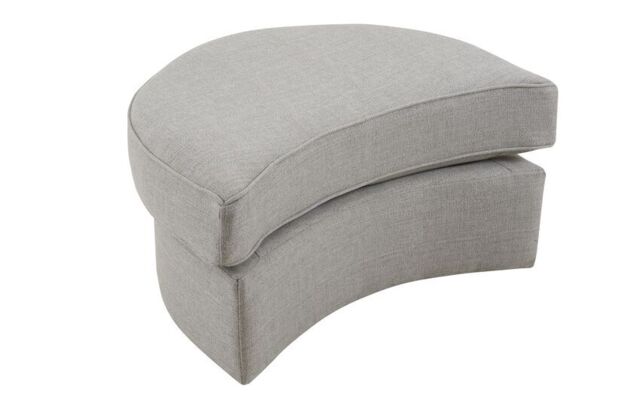 Hugo Fabric Large Twister Footstool  - poltronesofà at ScS