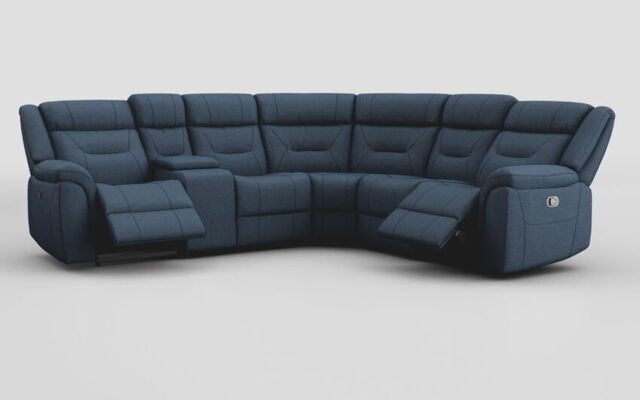 Adstock Power Recliner Chair with Power Head Tilt, Lumbar, Massage, Audio, Heat & LED Lights  - poltronesofà at ScS