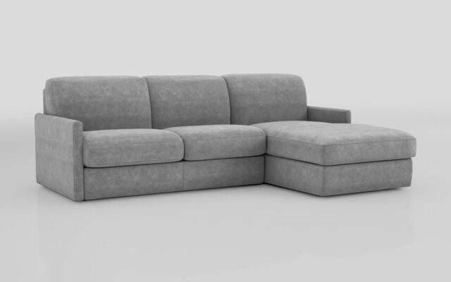 Barete Slim Arm 4 Seater Sofa Bed with Right Hand Facing Large Lounger  - poltronesofà at ScS