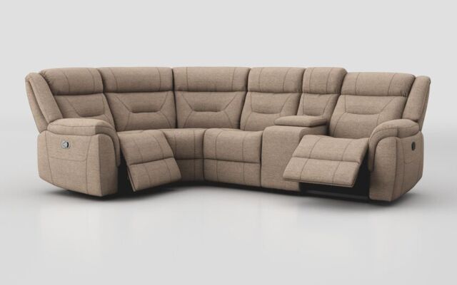 Ainsdale 1 Corner 2 Manual Sofa with Console - poltronesofà at ScS