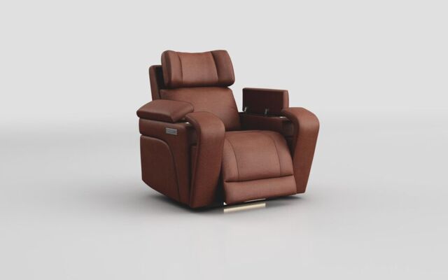 Adstock Power Recliner Chair with Power Head Tilt, Lumbar, Massage, Audio, Heat & LED Lights - poltronesofà at ScS
