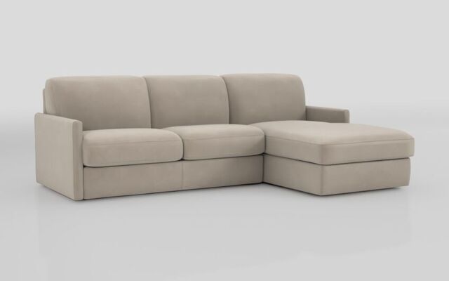 Barete Slim Arm 4 Seater Sofa Bed with Right Hand Facing Large Lounger  - poltronesofà at ScS