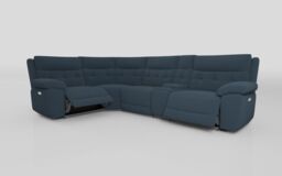 Belford 1 Corner 3 Power Recliner Sofa with Media Unit and Power Head Tilt  - poltronesofà at ScS