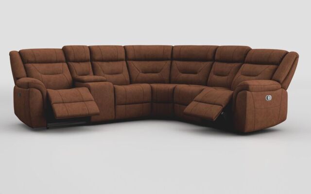 Adstock Power Recliner Chair with Power Head Tilt, Lumbar, Massage, Audio, Heat & LED Lights  - poltronesofà at ScS