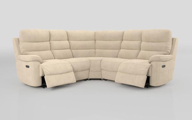 Ossett 2 Corner 2 Power Sofa with Head Tilt - poltronesofà at ScS