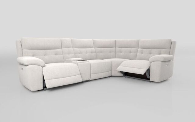 Belford 3 Corner 1 Power Recliner with Media Unit and Power Head Tilt  - poltronesofà at ScS