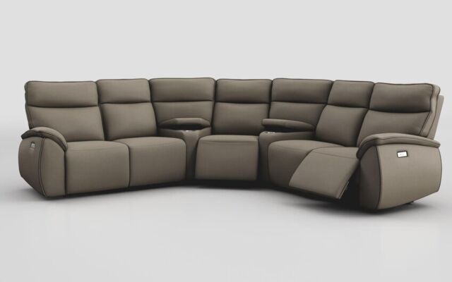 Solara 2 Corner 2 Power Recliner with Double Storage Consoles  - poltronesofà at ScS
