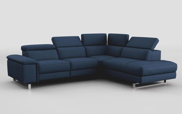 Viserba 3 Corner 2 Sofa with Right Hand Facing Chaise & Manual Head Tilt - poltronesofà at ScS
