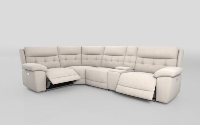 Belford 1 Corner 3 Power Recliner Sofa with Console and Power Head Tilt - poltronesofà at ScS