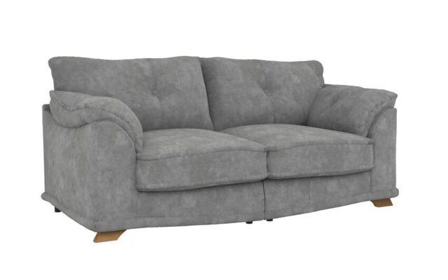 ScS Living Grey Sammy Fabric 3 Seater Split Sofa