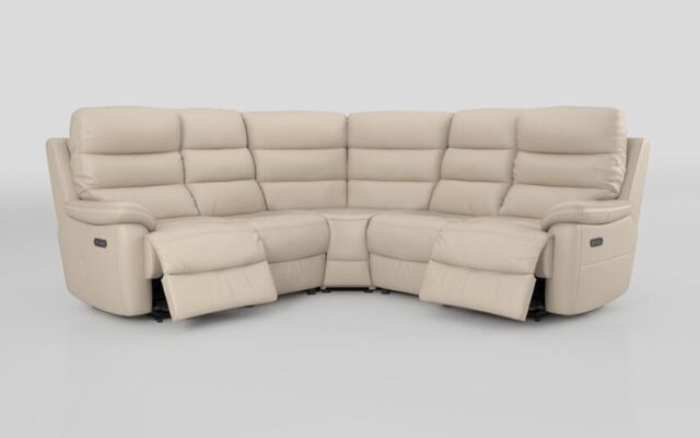 Ossett 2 Corner 2 Power Sofa with Head Tilt - poltronesofà at ScS