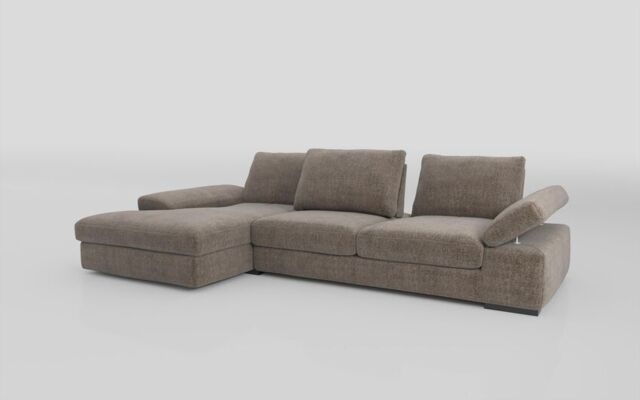 Savazza 4 Seater Sofa with Adjustable Back Rest Left Hand Facing Lounger  - poltronesofà at ScS