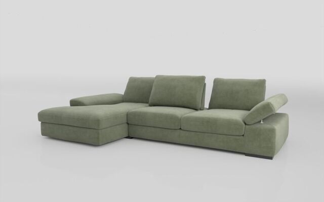 Savazza 4 Seater Sofa with Adjustable Back Rest Left Hand Facing Lounger  - poltronesofà at ScS