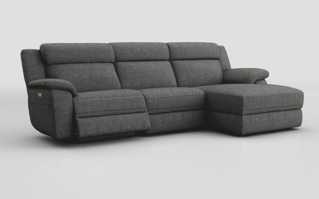 Sarsina 3 Seater Sofa Left Hand Facing Power & Right Hand Facing Lounger with Head Tilt - poltronesofà at ScS