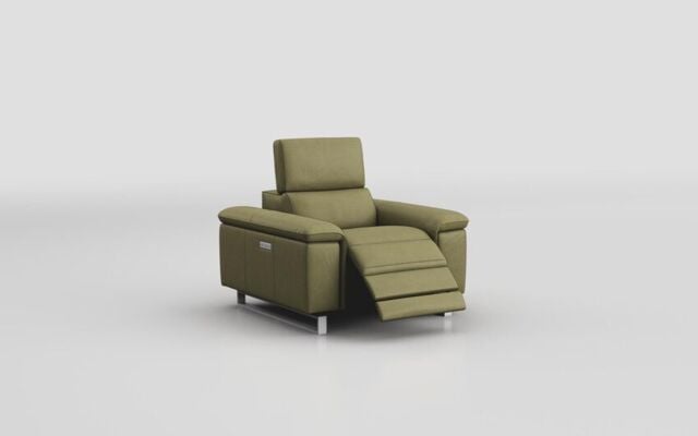 Viserba Power Recliner Chair with Power Head Tilt - poltronesofà at ScS