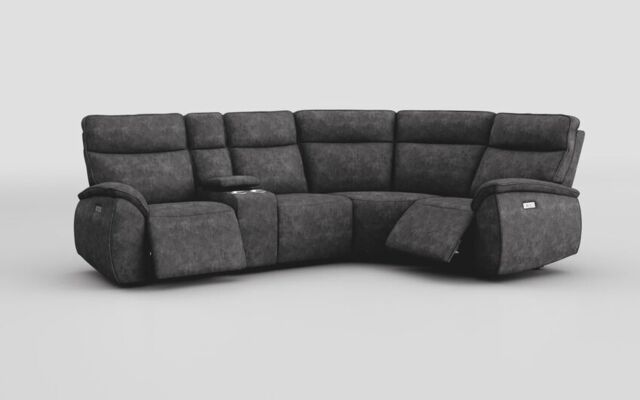 Solara 2 Corner 1 Power with Regular Storage Console - poltronesofà at ScS