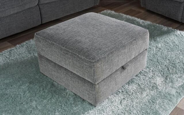 ScS Living Ashton Fabric Storage Footstool