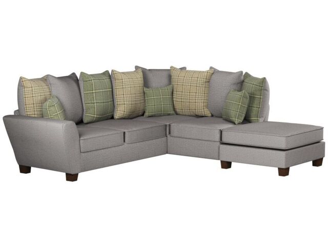 Theo Fabric 2 Corner 1 Right Hand Facing Chaise Scatter Back Sofa  - poltronesofà at ScS