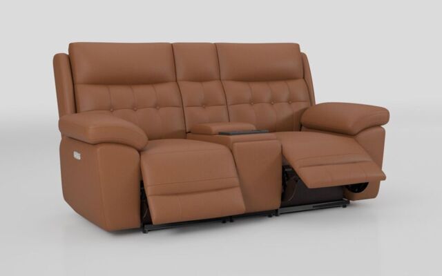 Belford 2 Seater Power Recliner Sofa with Media Console  - poltronesofà at ScS