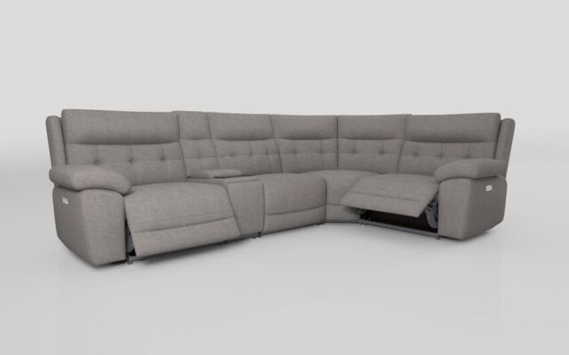 Belford 3 Corner 1 Power Recliner with Media Unit and Power Head Tilt  - poltronesofà at ScS